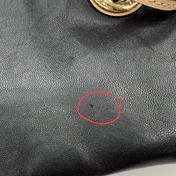 Michael Kors Black Leather Tote Bag Gold Hardware soft S 16. 38T6YTTT8L - Picture 7 of 16